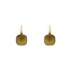 Paire de boucles d'oreilles Pomellato Nudo en or rose et quartz vert - 00pp thumbnail