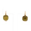 Paire de boucles d'oreilles Pomellato Nudo en or rose et quartz vert - 360 thumbnail
