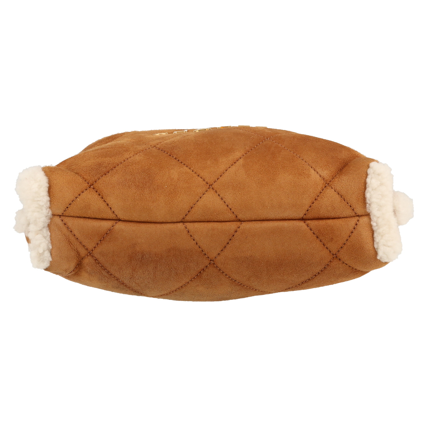 Sac cabas Chanel  22 en peau retournée beige et écrue - Detail D1