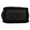 Chanel  Petit Shopping handbag  in black sheepskin  and black leather - Detail D1 thumbnail