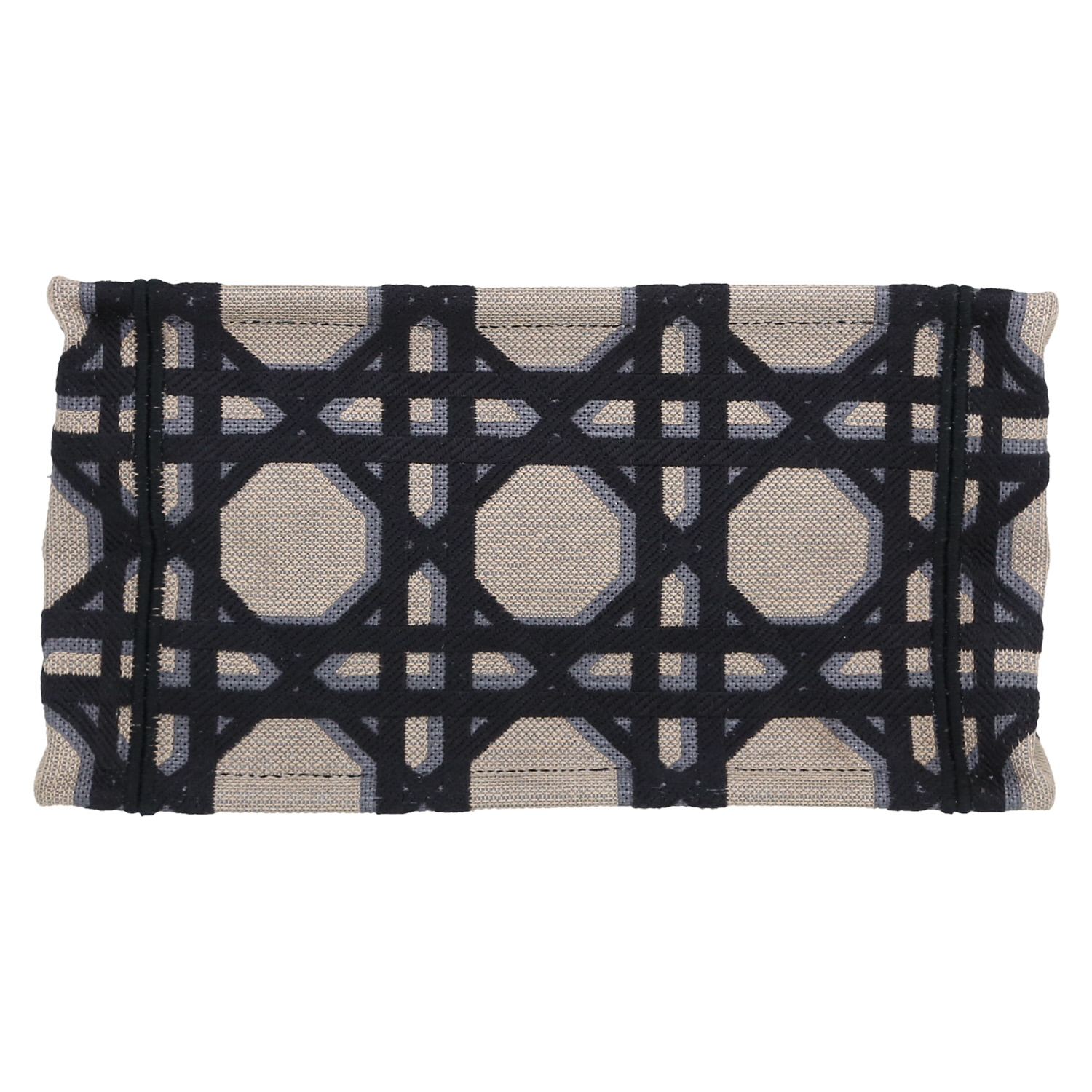 Sac cabas Dior  Book Tote petit modèle  en toile tricolore - Detail D1