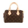 Louis Vuitton  Speedy mini  shoulder bag  in brown monogram canvas  and natural leather - 360 thumbnail