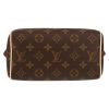 Louis Vuitton  Speedy mini  shoulder bag  in brown monogram canvas  and natural leather - Detail D1 thumbnail