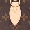 Sac bandoulière Louis Vuitton  Speedy mini  en toile monogram marron et cuir naturel - Detail D2 thumbnail