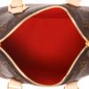 Sac bandoulière Louis Vuitton  Speedy mini  en toile monogram marron et cuir naturel - Detail D3 thumbnail