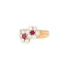 Mauboussin   1970's ring in yellow gold, diamonds and ruby - 00pp thumbnail