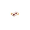 Mauboussin   1970's ring in yellow gold, diamonds and ruby - 360 thumbnail