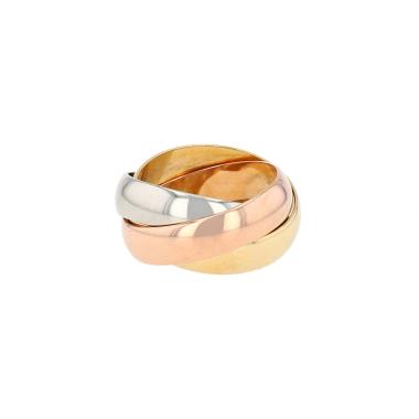 Bague Cartier Trinity grand modèle en 3 ors, taille 56