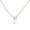 Collana Tiffany & Co Open Heart in oro giallo e perla - 00pp thumbnail