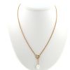 Collier Tiffany & Co Open Heart en or jaune et perle - 360 thumbnail