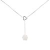Chanel Camelia necklace in white gold, diamonds and agate - 00pp thumbnail