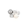 Bulgari Lucéa ring in white gold, diamonds and cultured pearls - 00pp thumbnail