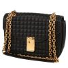 Celine  C bag handbag  in black quilted leather  and black leather - 00pp thumbnail