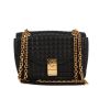 Celine  C bag handbag  in black quilted leather  and black leather - 360 thumbnail
