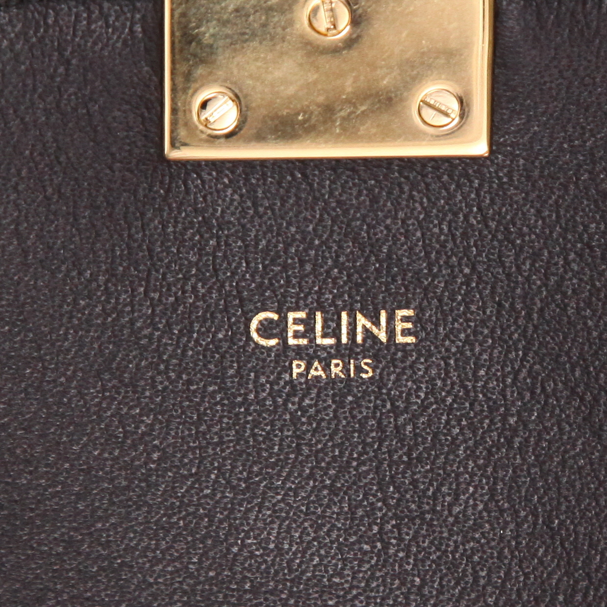 Borsa Celine  C bag in pelle trapuntata nera e pelle nera - Detail D2