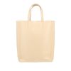 Celine  Vertical shopping bag  in beige leather - 360 thumbnail