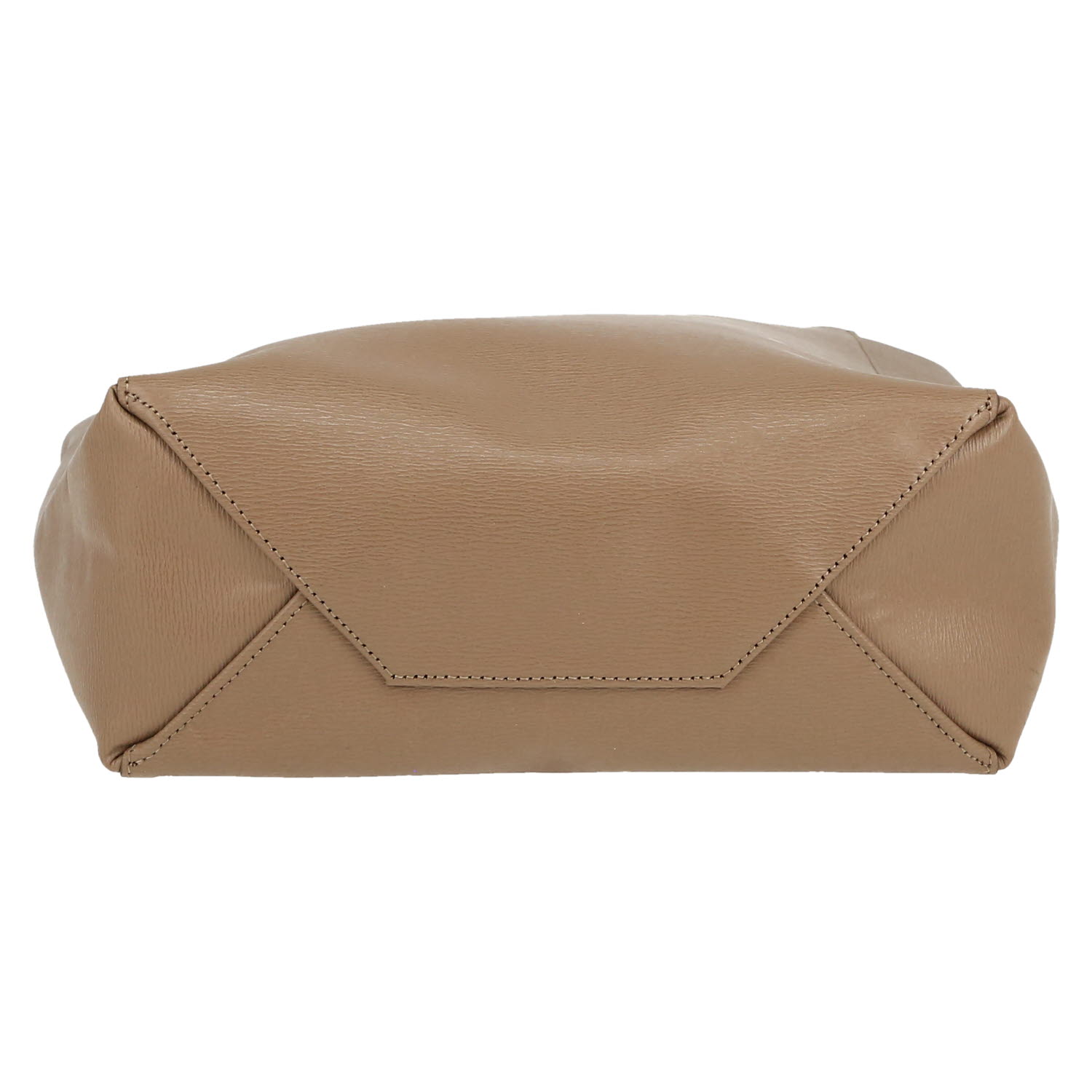 Celine  Vertical handbag  in taupe grained leather - Detail D1