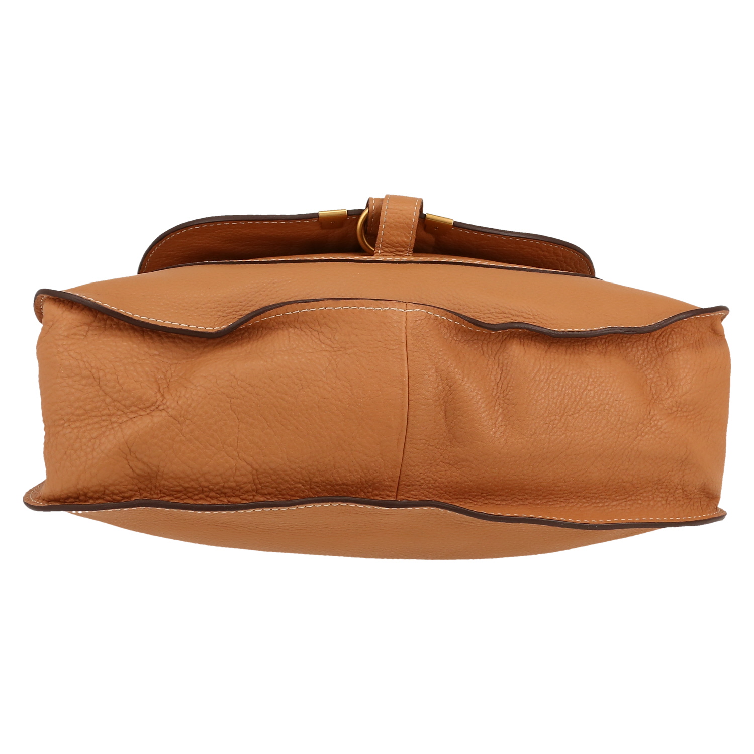 Bolso de mano Chloé  Marcie en cuero marrón - Detail D1