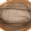 Bolso de mano Prada  Galleria en cuero saffiano marrón - Detail D3 thumbnail