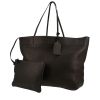Prada   shopping bag  in black grained leather - 00pp thumbnail