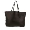 Prada   shopping bag  in black grained leather - 360 thumbnail