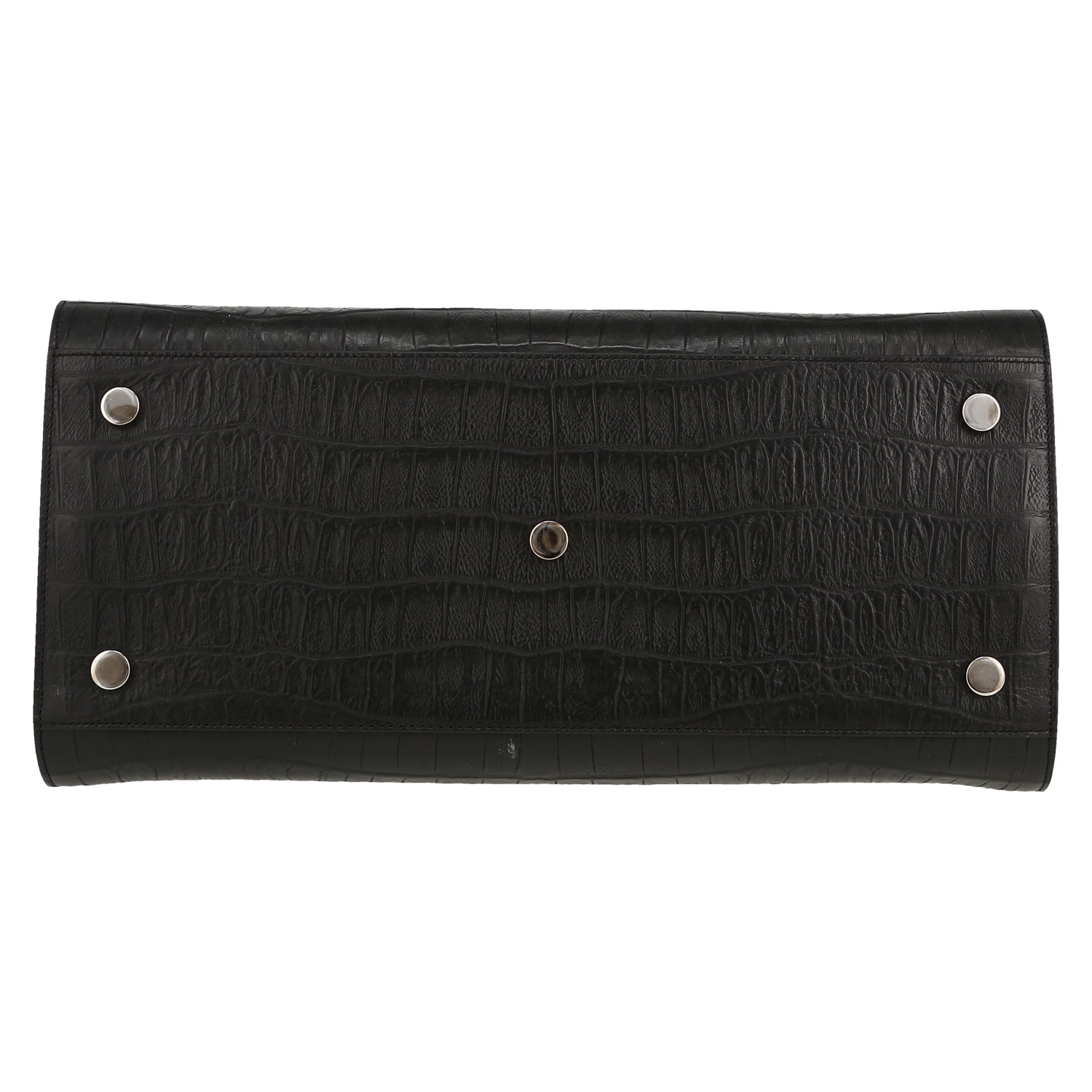 Sac à main Saint Laurent  Sac de jour grand modèle  en cuir noir - Detail D1