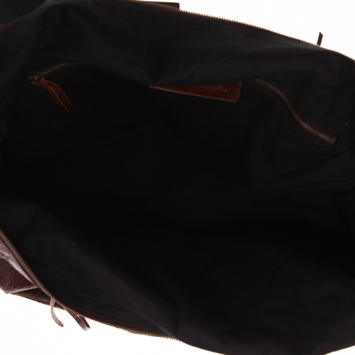 Bolso Cabás Balenciaga   en cuero marrón - Detail D7