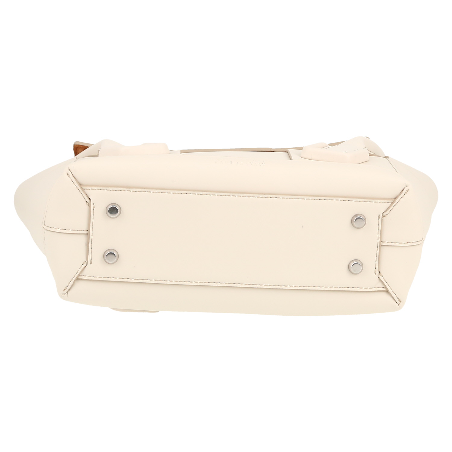 Bottega Veneta  Arco handbag  in white intrecciato leather - Detail D1