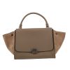 Sac à main Celine  Trapeze moyen modèle  en cuir taupe et daim beige - 360 thumbnail