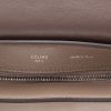 Celine  Trapeze medium model  handbag  in etoupe patent leather  and beige suede - Detail D2 thumbnail