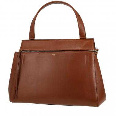 Bolso de mano Celine  Edge en cuero marrón