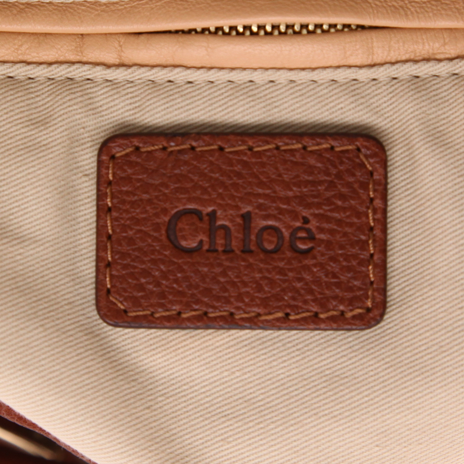 Sac à main Chloé  Paraty en cuir marron - Detail D2