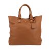 Prada  Daino shopping bag  in gold grained leather - 360 thumbnail