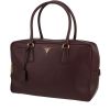 Prada  Bauletto handbag  in plum leather saffiano - 00pp thumbnail