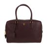Prada  Bauletto handbag  in plum leather saffiano - 360 thumbnail