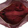 Prada  Bauletto handbag  in plum leather saffiano - Detail D3 thumbnail