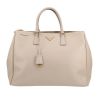 Prada  Galleria handbag  in grey leather saffiano - 360 thumbnail