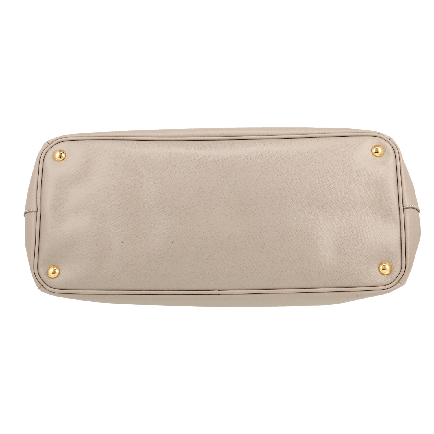 Prada  Galleria handbag  in grey leather saffiano - Detail D1