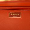 Prada  Galleria medium model  handbag  in orange leather saffiano - Detail D2 thumbnail