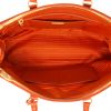 Prada  Galleria medium model  handbag  in orange leather saffiano - Detail D3 thumbnail