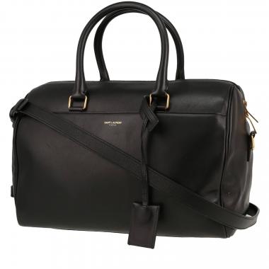 Saint Laurent  Duffle handbag  in black leather