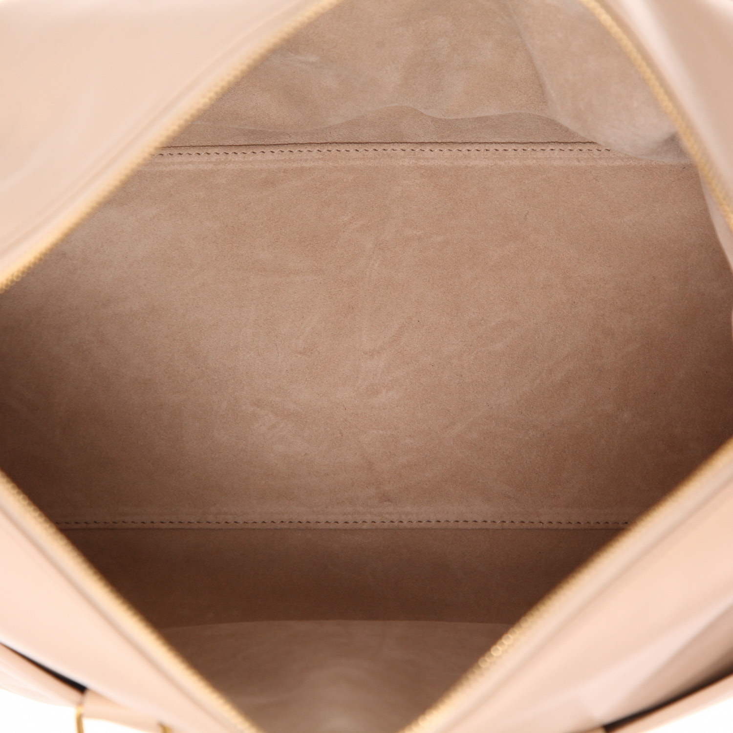 Bolso de mano Saint Laurent  Duffle en cuero beige - Detail D3