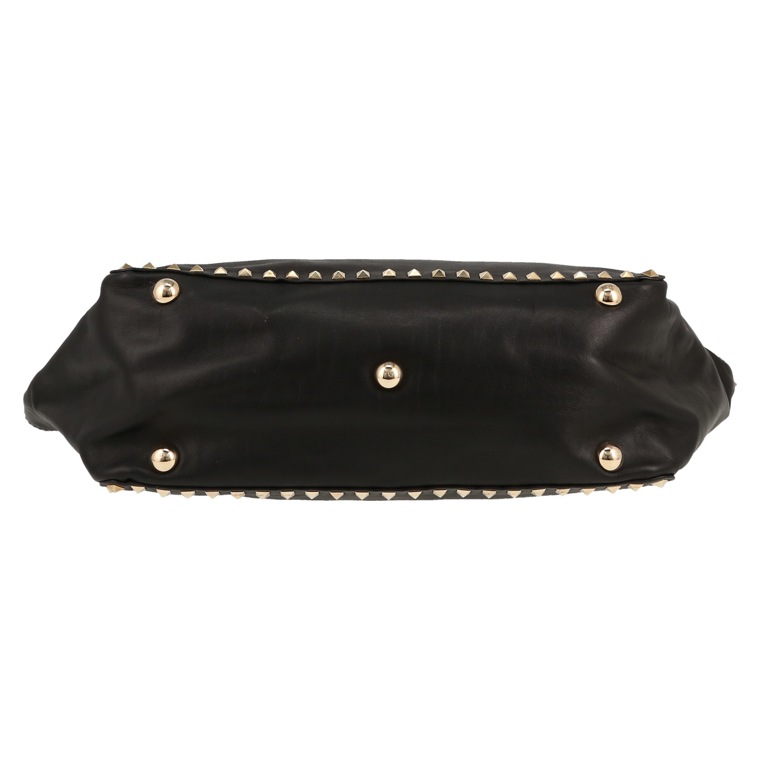 Sac à main Valentino Garavani  Rockstud en cuir noir - Detail D1