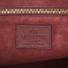 Valentino Garavani  C-Rockee handbag  in burgundy grained leather - Detail D2 thumbnail