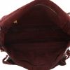 Valentino Garavani  C-Rockee handbag  in burgundy grained leather - Detail D3 thumbnail