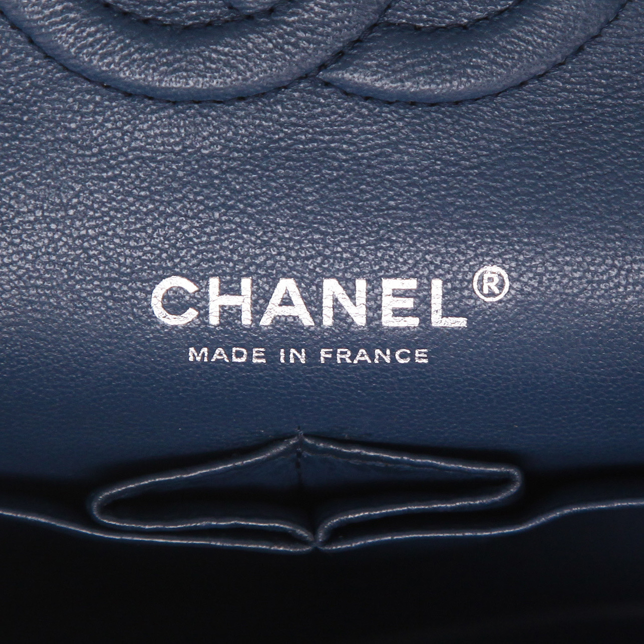 Borsa Chanel  Timeless Classic in pelle trapuntata blu - Detail D2