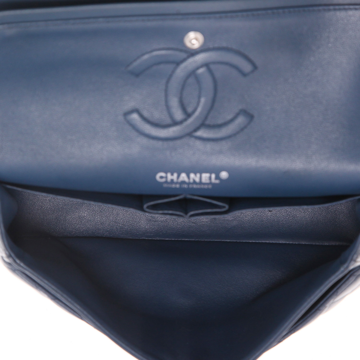 Borsa Chanel  Timeless Classic in pelle trapuntata blu - Detail D3