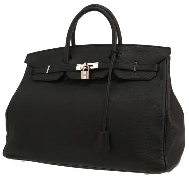 Borsa Hermès  Birkin 40 cm in pelle togo nera