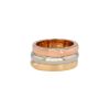 Cartier Trois ors sleeve ring in pink gold, white gold and yellow gold - 00pp thumbnail