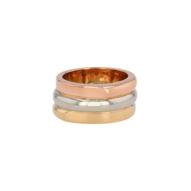 Sortija Cartier Trois ors de oro rosa, oro blanco y oro amarillo
